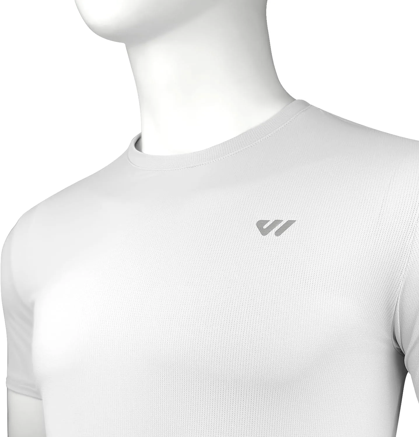 3-5 Pack Men Workout Shirts Quick Dry Running T-Shirt Short Sleeves Crew Neck Tee Athletic Moisture Wicking Gym Top UPF 50 