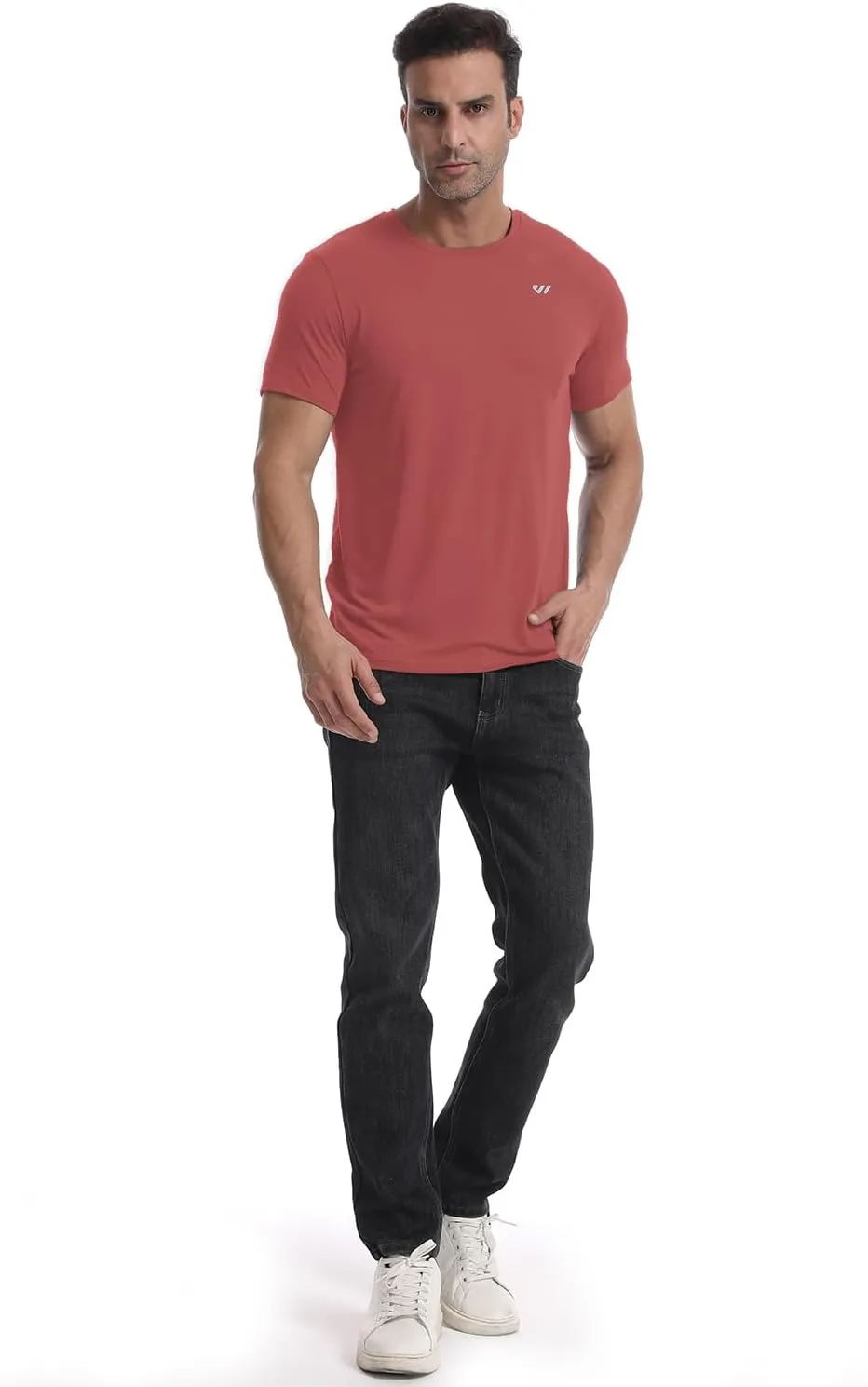 3-5 Pack Men Workout Shirts Quick Dry Running T-Shirt Short Sleeves Crew Neck Tee Athletic Moisture Wicking Gym Top UPF 50 