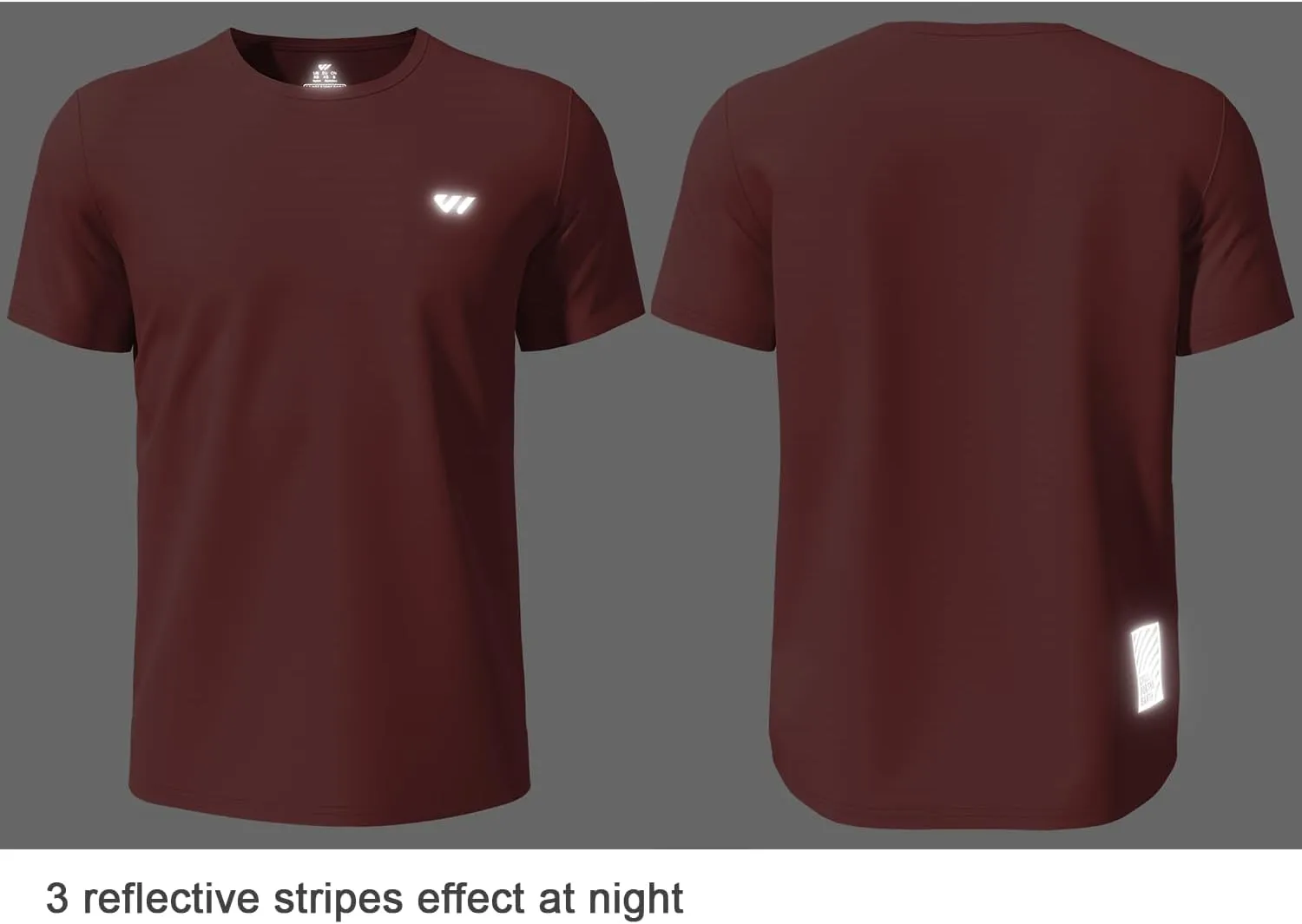 3-5 Pack Men Workout Shirts Quick Dry Running T-Shirt Short Sleeves Crew Neck Tee Athletic Moisture Wicking Gym Top UPF 50 