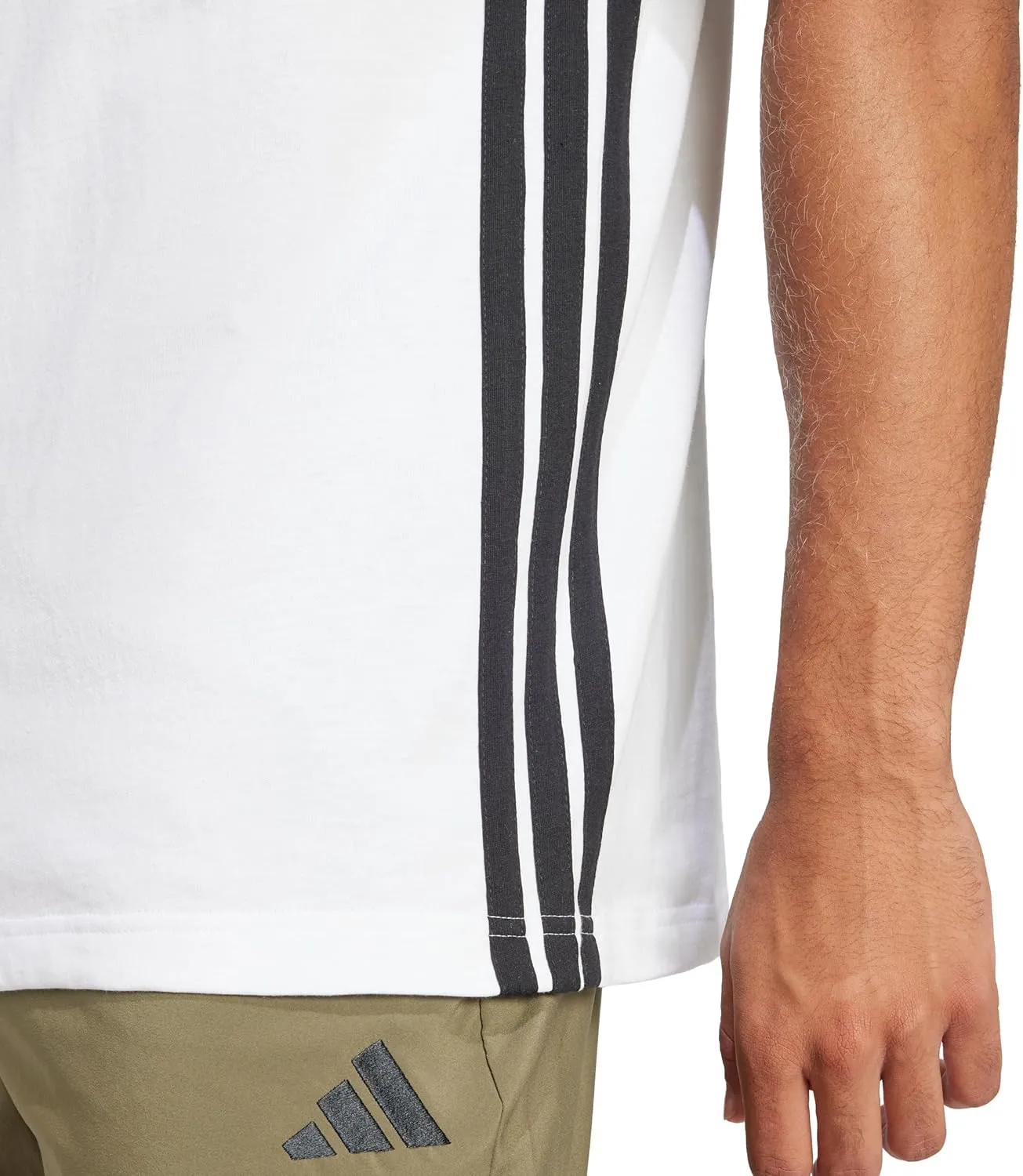 adidas Men's Essentials Single Jersey 3-Stripes T-Shirt