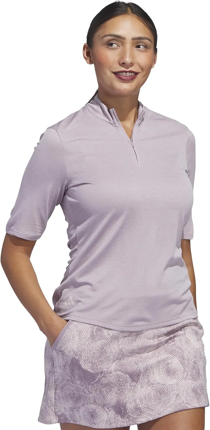adidas Women's Standard Ultimate365 Heat.RDY Mock Neck Polo Shirt