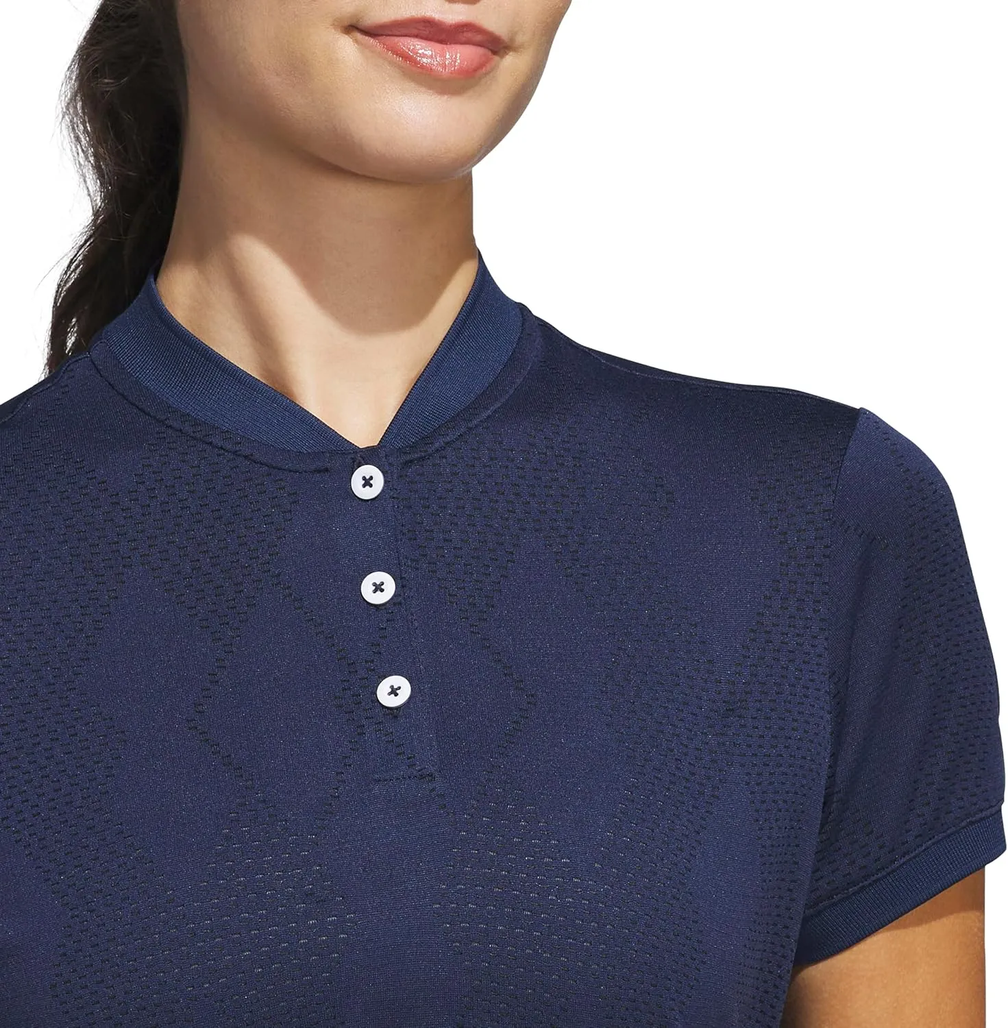 adidas Women's Ultimate365 Diamond Jacquard Polo Shirt