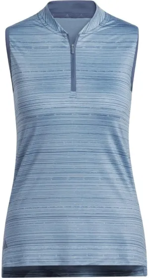 adidas Women's Ultimate365 Stripe Sleeveless Polo Shirt
