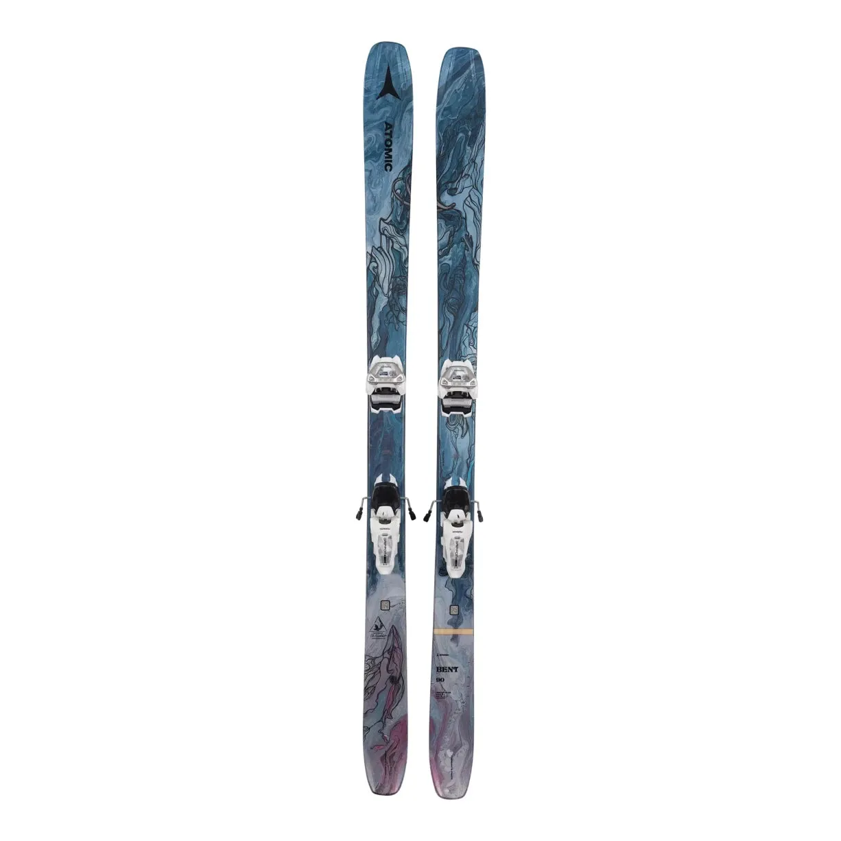 Atomic Bent 90 Ski 2023 w/ Marker Griffon 13 Bindings