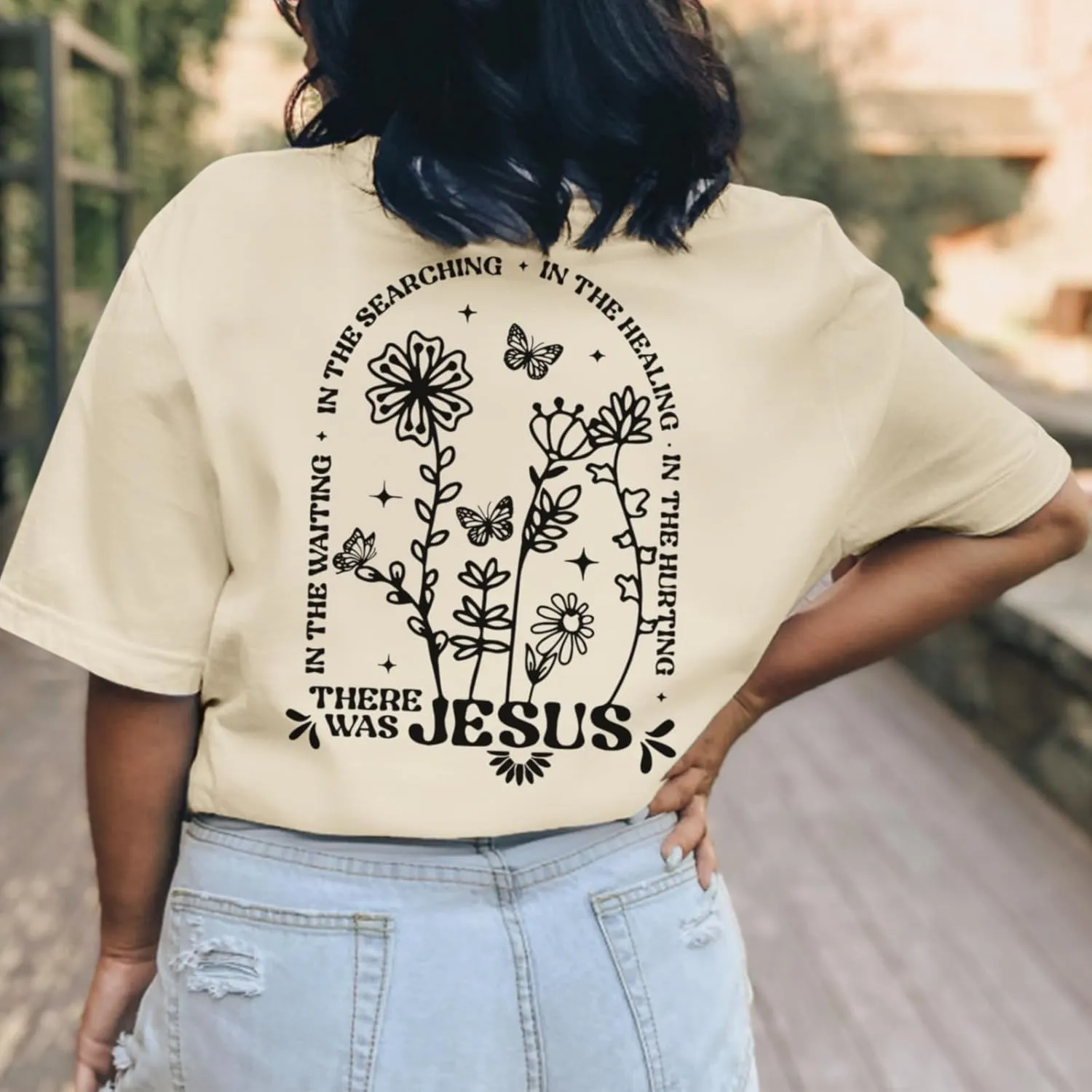BINTEHGS Christian Jesus Shirts for Women Religious Faith Boho Graphic Tees God Inspirational Bible Verse Tshirts Clothing