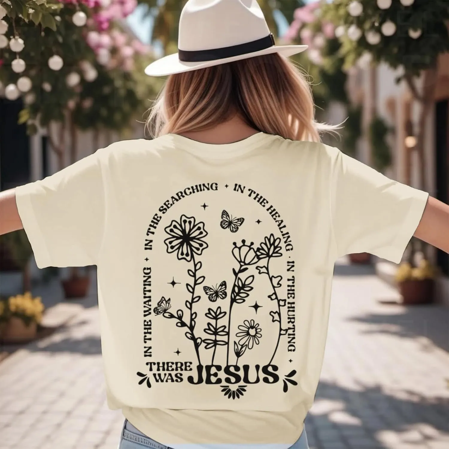 BINTEHGS Christian Jesus Shirts for Women Religious Faith Boho Graphic Tees God Inspirational Bible Verse Tshirts Clothing
