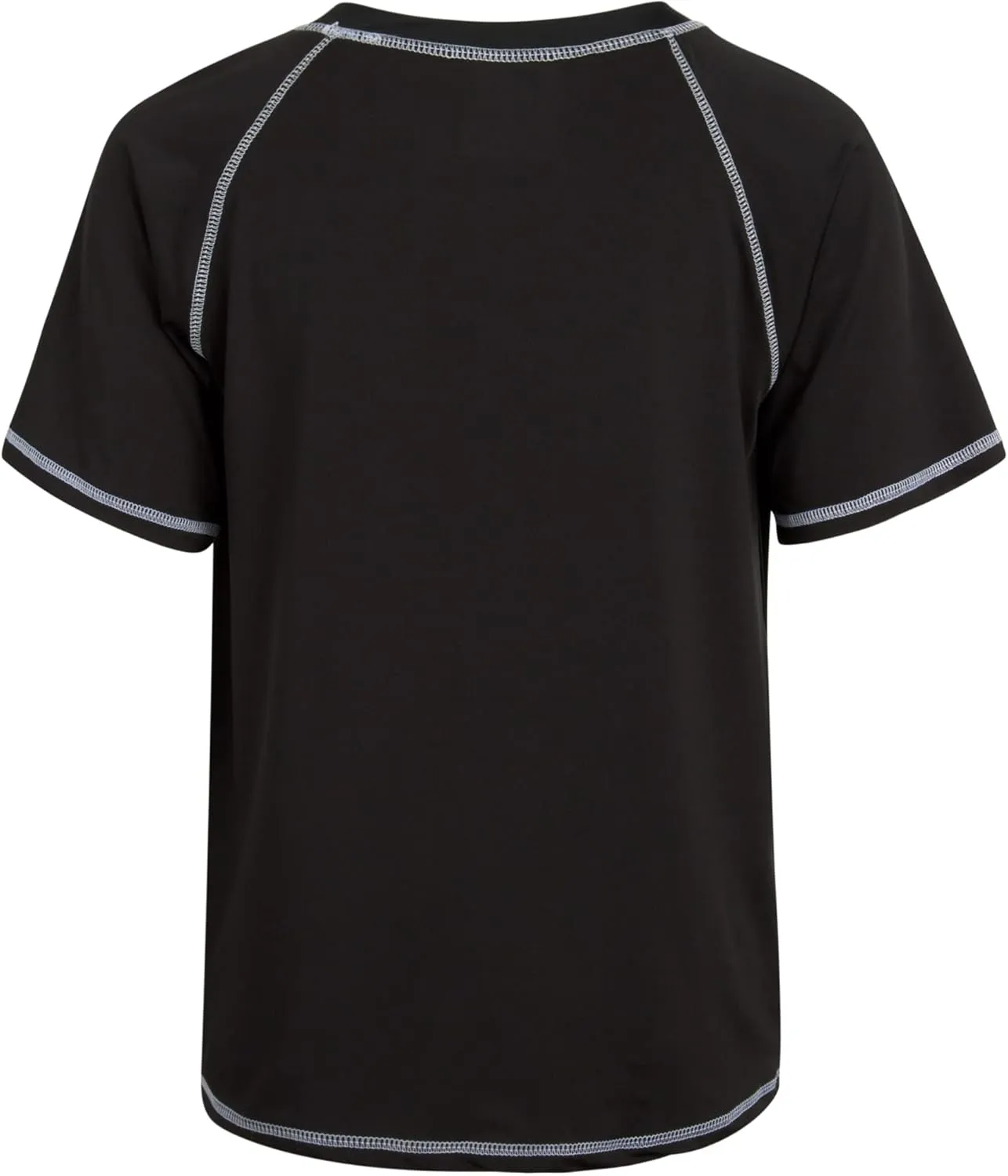 Boys Swim Shirt - Quick Dry Sun Protection Short Sleeve Rash Guard for Boys Surf Youth Kids Swimwear (Sizes: 5-18)