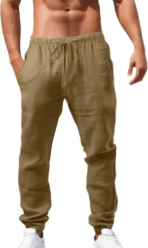 Cargo Work Pant Mens Fashion Casual Chino Pants Outdoor Sweatpant with Pockets Loose Fit Joggers Sweat Pant