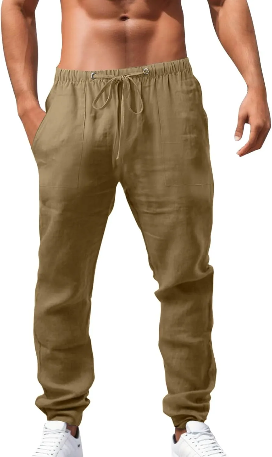 Cargo Work Pant Mens Fashion Casual Chino Pants Outdoor Sweatpant with Pockets Loose Fit Joggers Sweat Pant