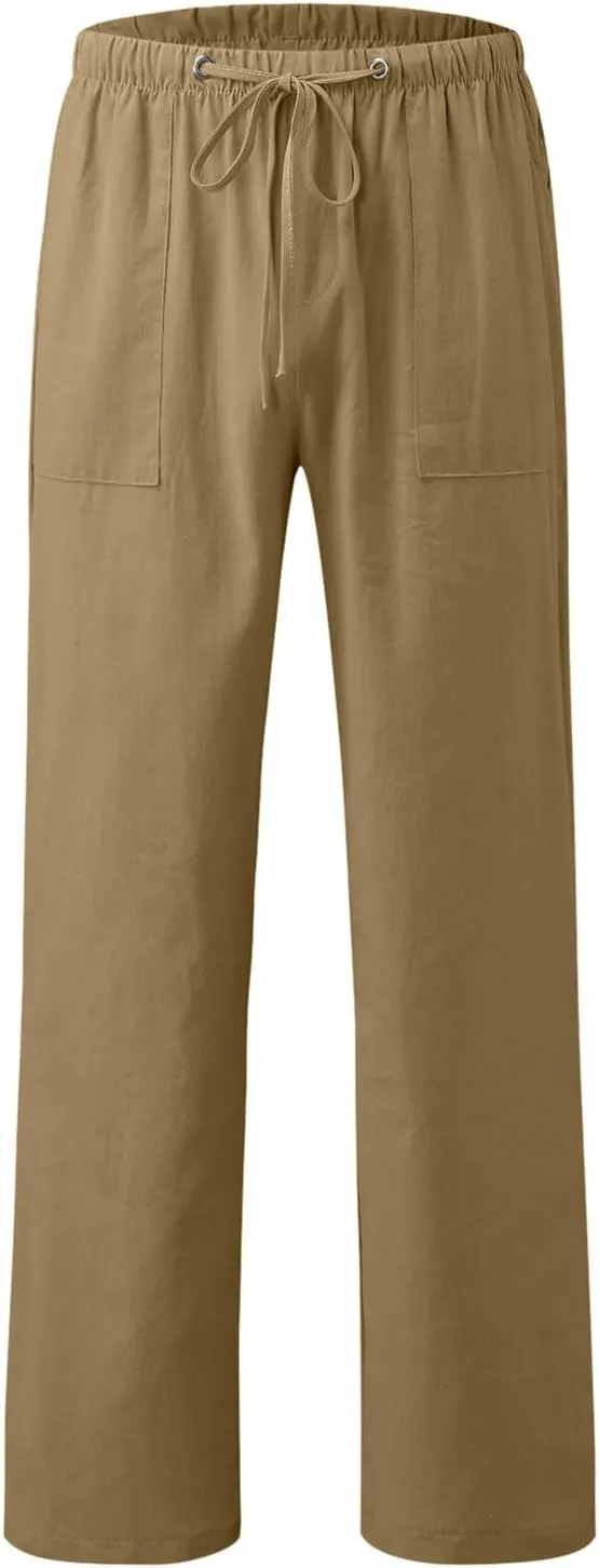 Cargo Work Pant Mens Fashion Casual Chino Pants Outdoor Sweatpant with Pockets Loose Fit Joggers Sweat Pant