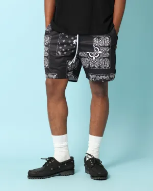 Carré Fragment Mesh Shorts Black