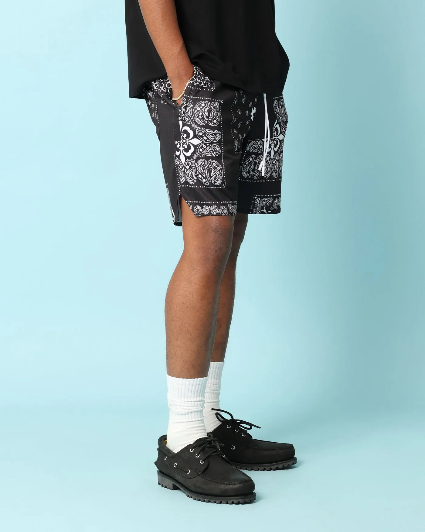 Carré Fragment Mesh Shorts Black