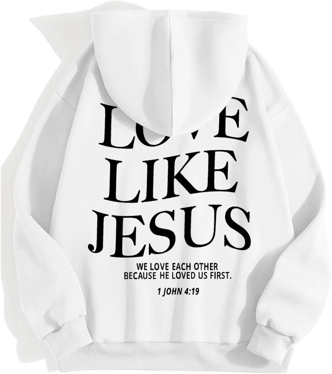 Christian Hoodies for Women Sweatshirts for Teen Girls Long Sleeve Letter Preppy Cute Graphic Hoodies Drawstring Pullover Casual Oversized Hoodie Overstock Items Clearance All