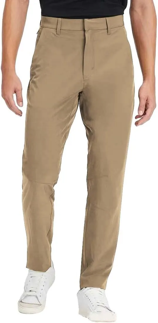 CRNTCEM Summer Golf Pants for Men Straight Leg Business Casual Hiking Travel Pants Tapered Leg Flat Front Formal Dress Pants