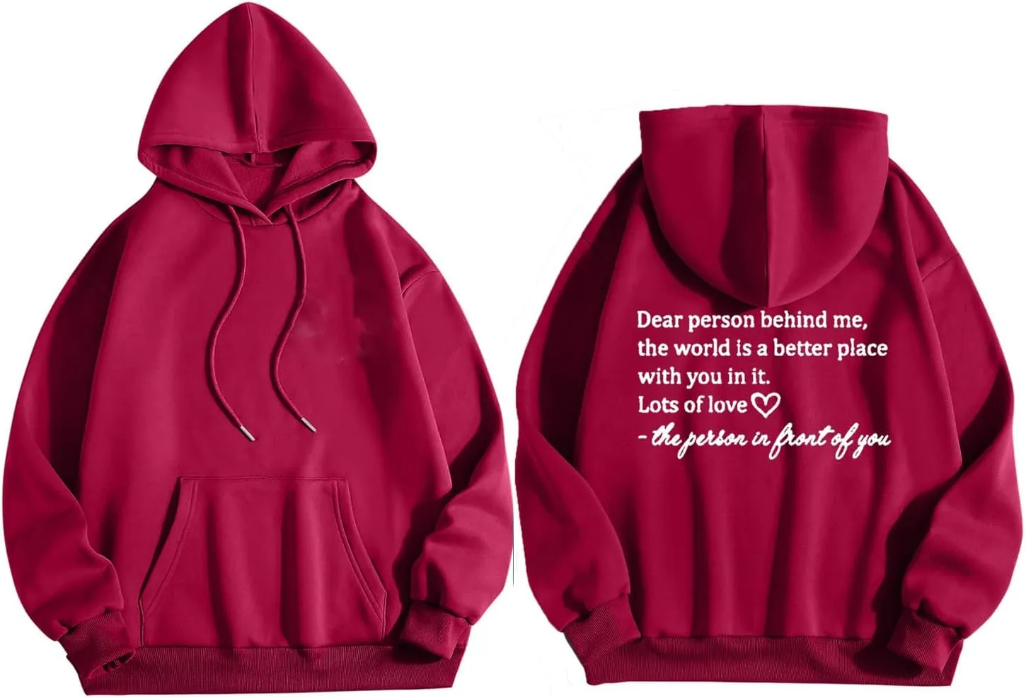 Dear Person Behind Me Hoodie Sweatshirts Letter Pullover Tops Trendy Comfort Sweatshirts Cute Fall Fashion Clothes