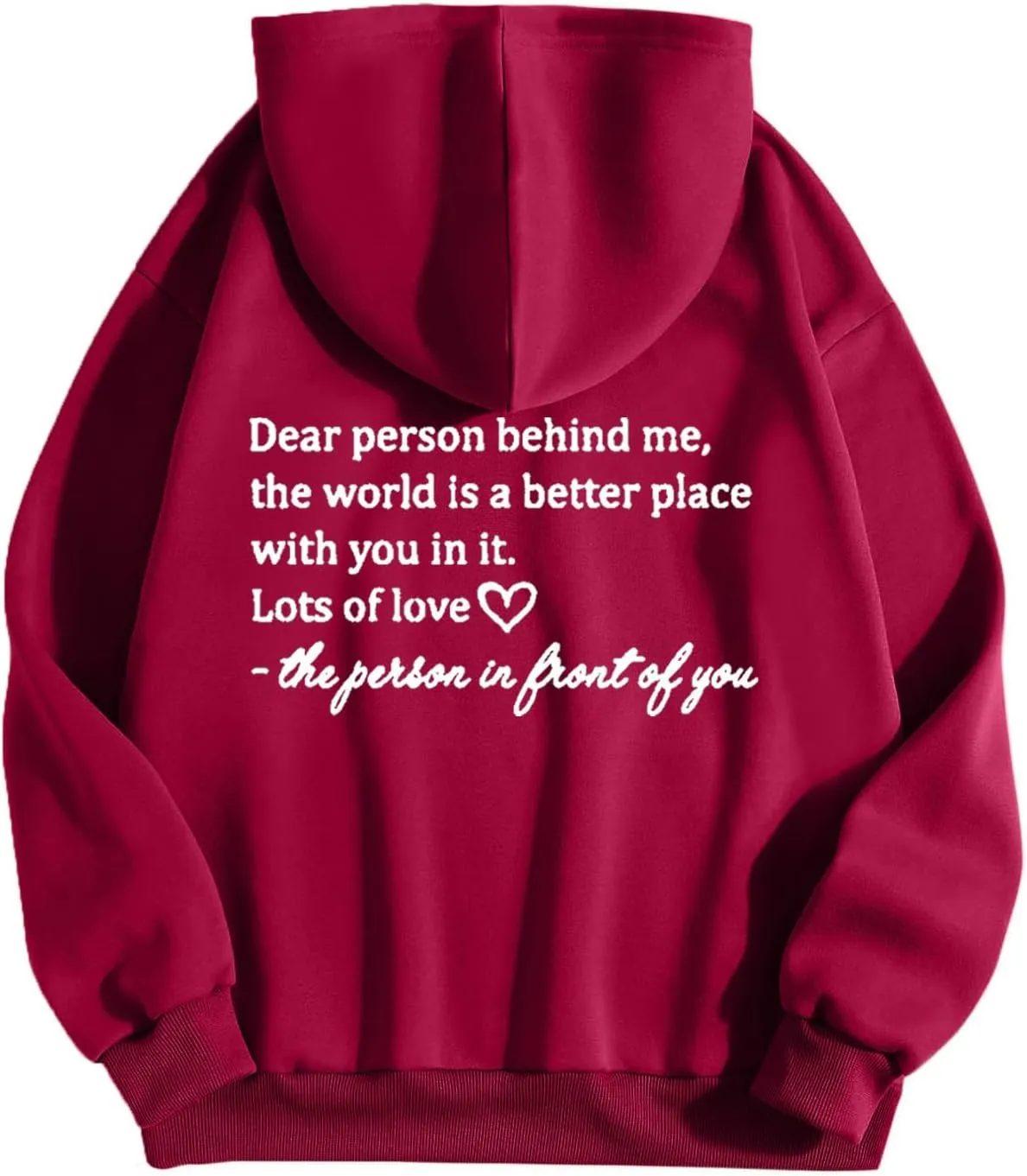 Dear Person Behind Me Hoodie Sweatshirts Letter Pullover Tops Trendy Comfort Sweatshirts Cute Fall Fashion Clothes