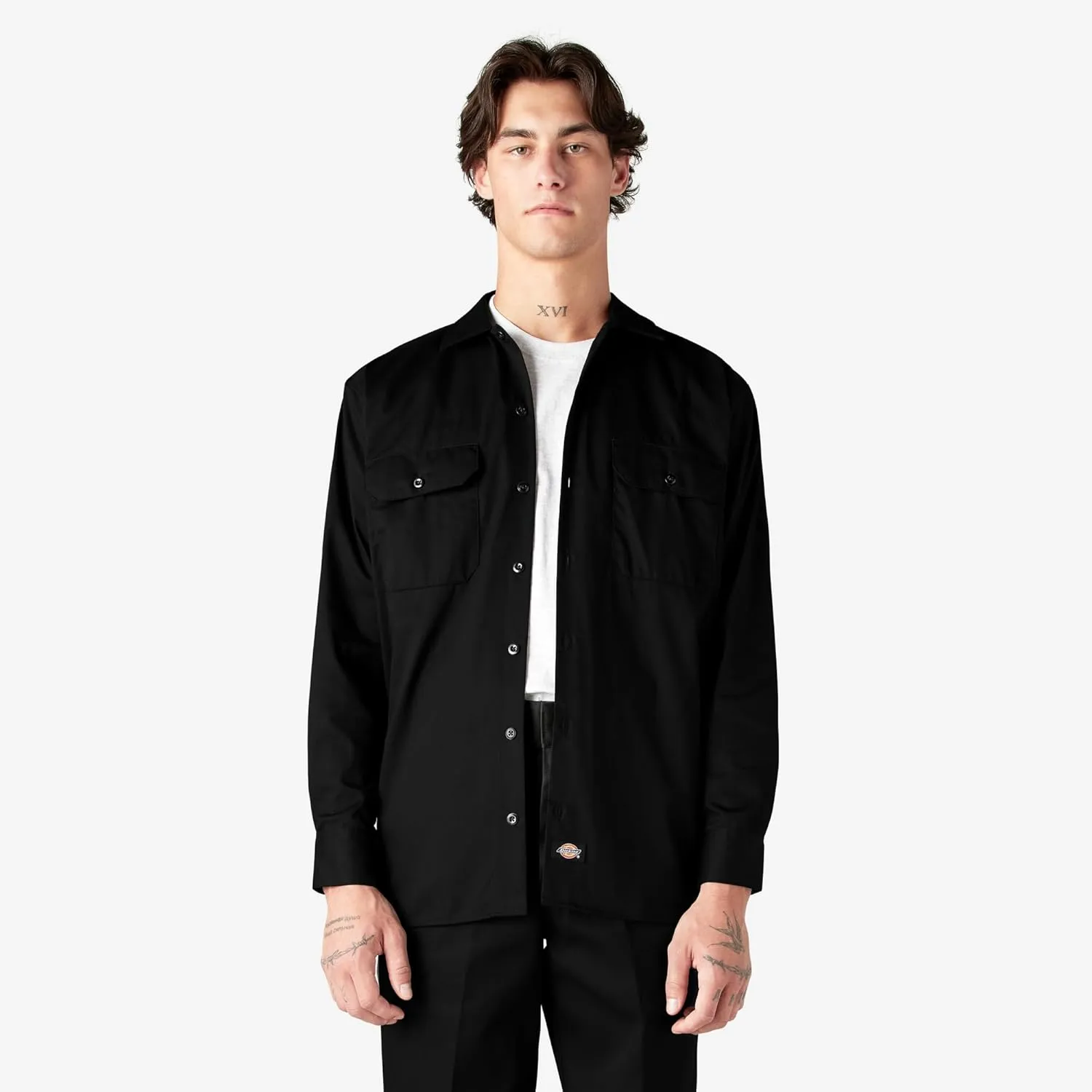Dickies Men's Big and Tall Long Sleeve Work Shirt