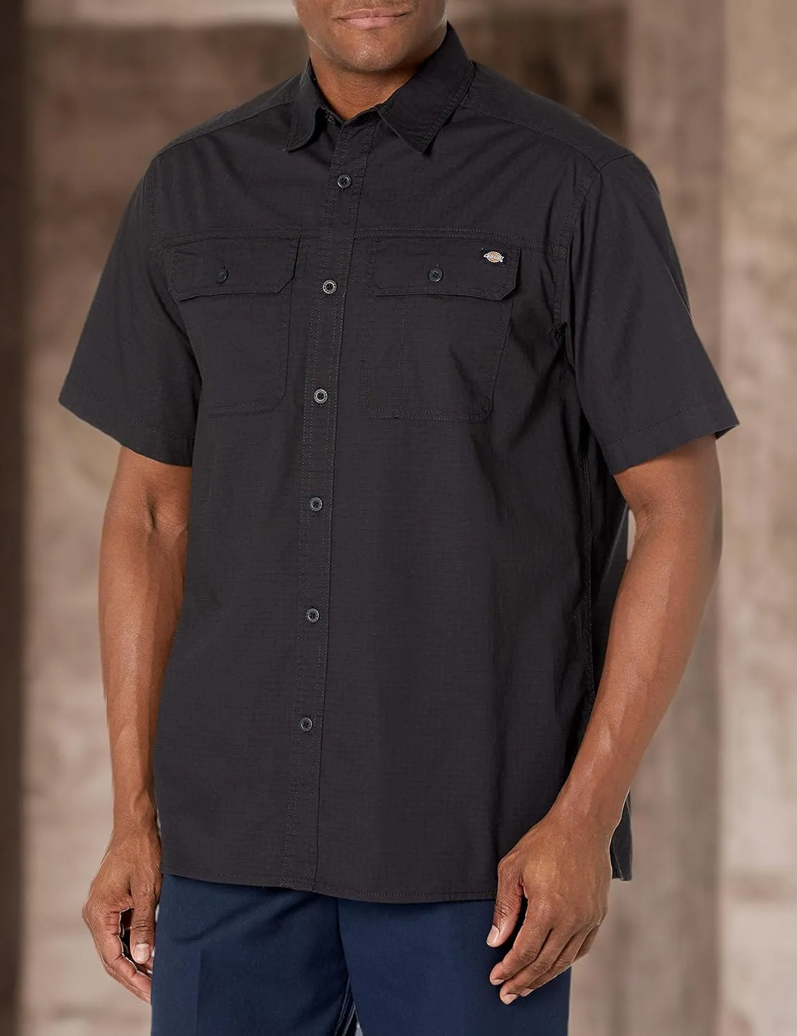 Dickies Men's Short Sleeve Ripstop Work Shirt