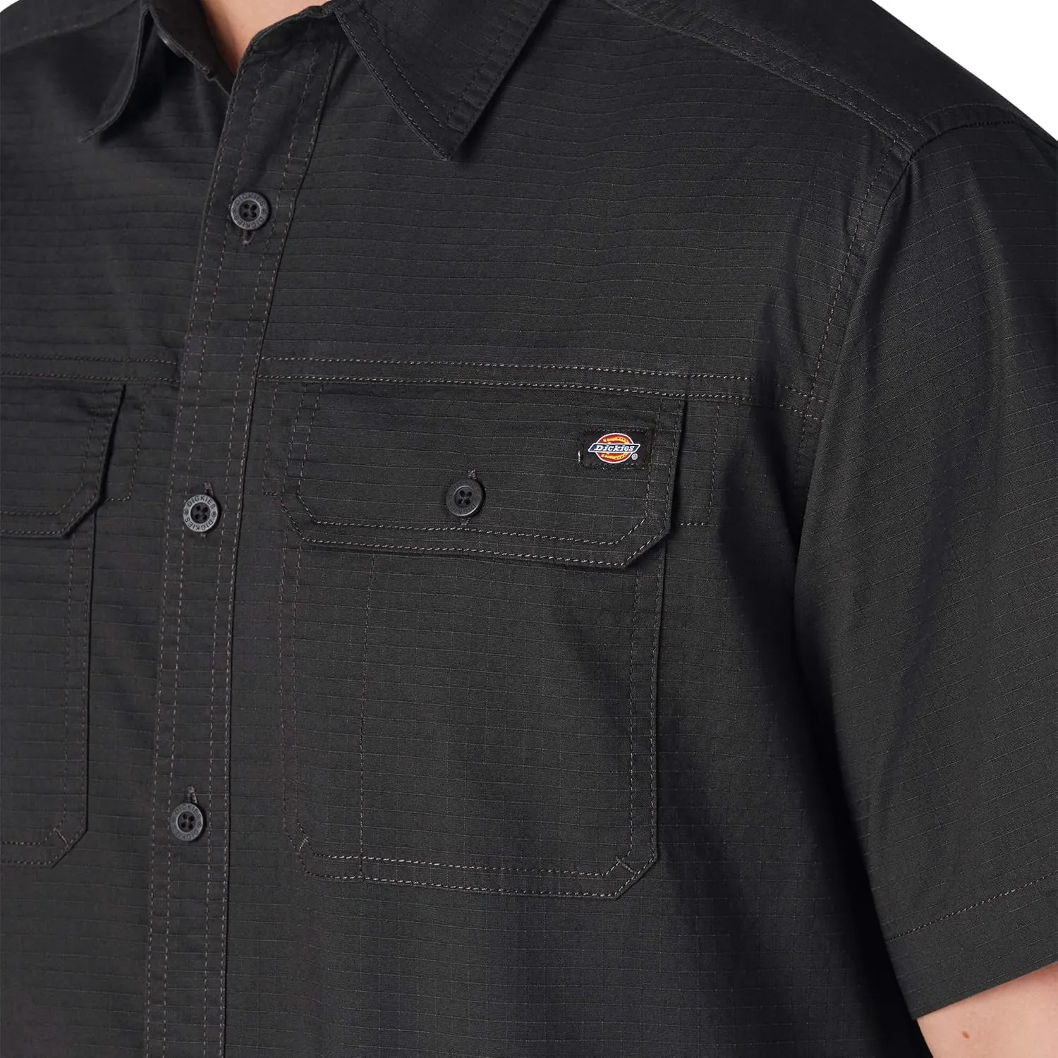 Dickies Men's Short Sleeve Ripstop Work Shirt
