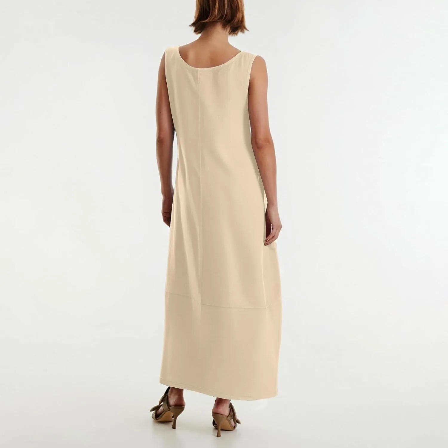Dresses for Women 2025;Summer Sleeveless Boho Sundresses Scoop Neck Print Loose Fit Tank Dresses Summer Basic Casual