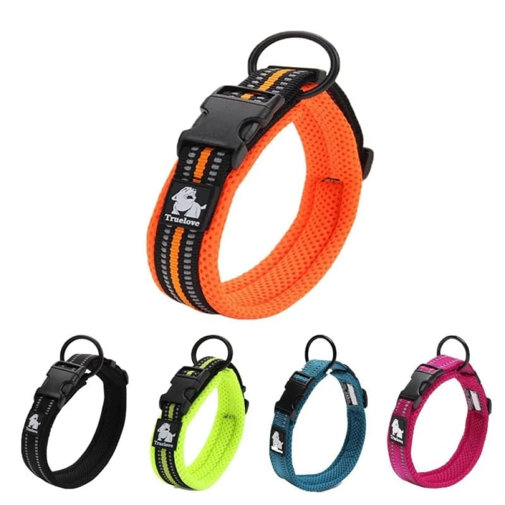 Durable & Heavy Duty Adjustable Mesh Padded Dog Collar