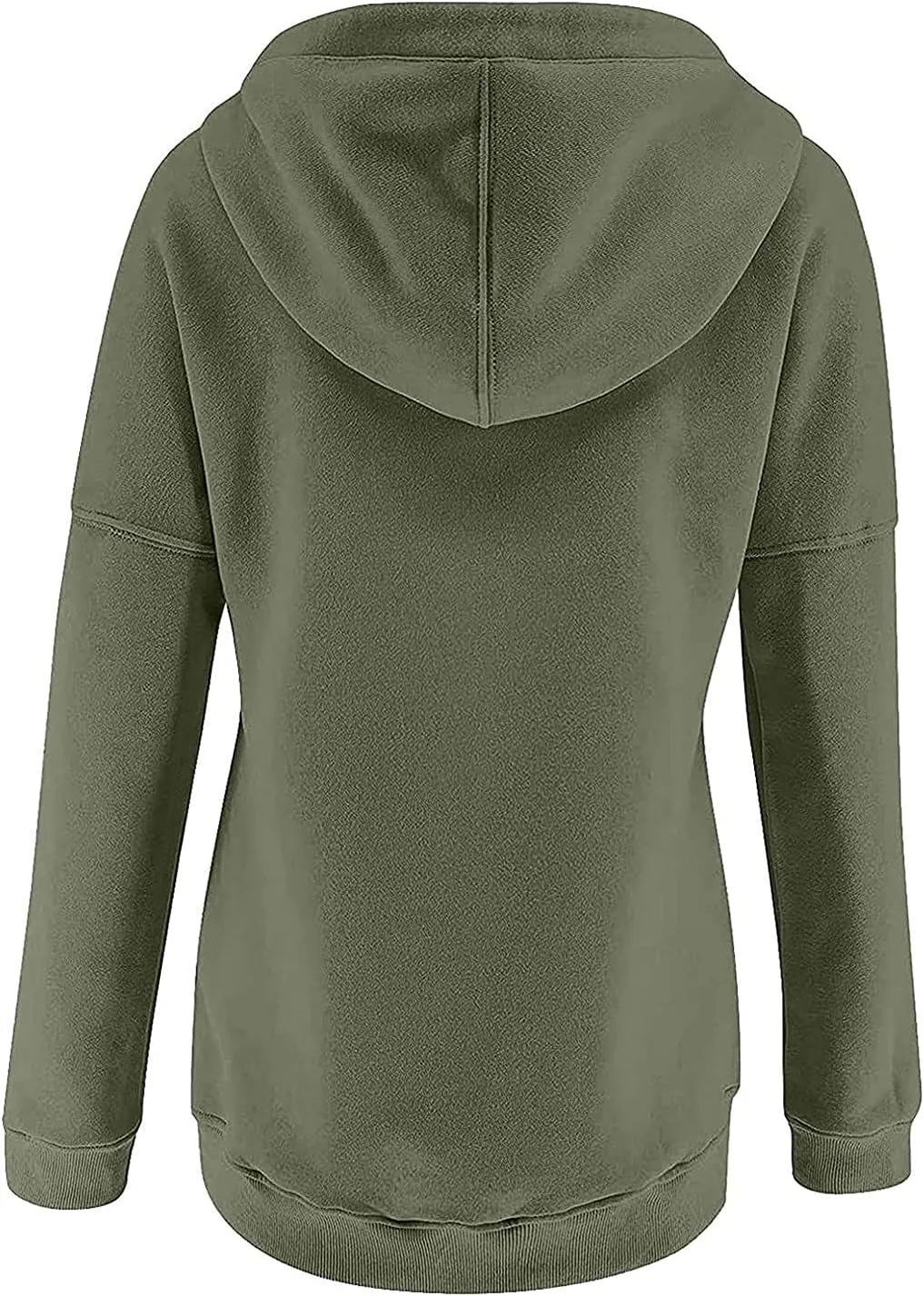Fall Oversized Women's Sweatshirts Lightweight Solid Y2k Hoodies Casual Button Long Sleeve Drawstring Pullover Tops