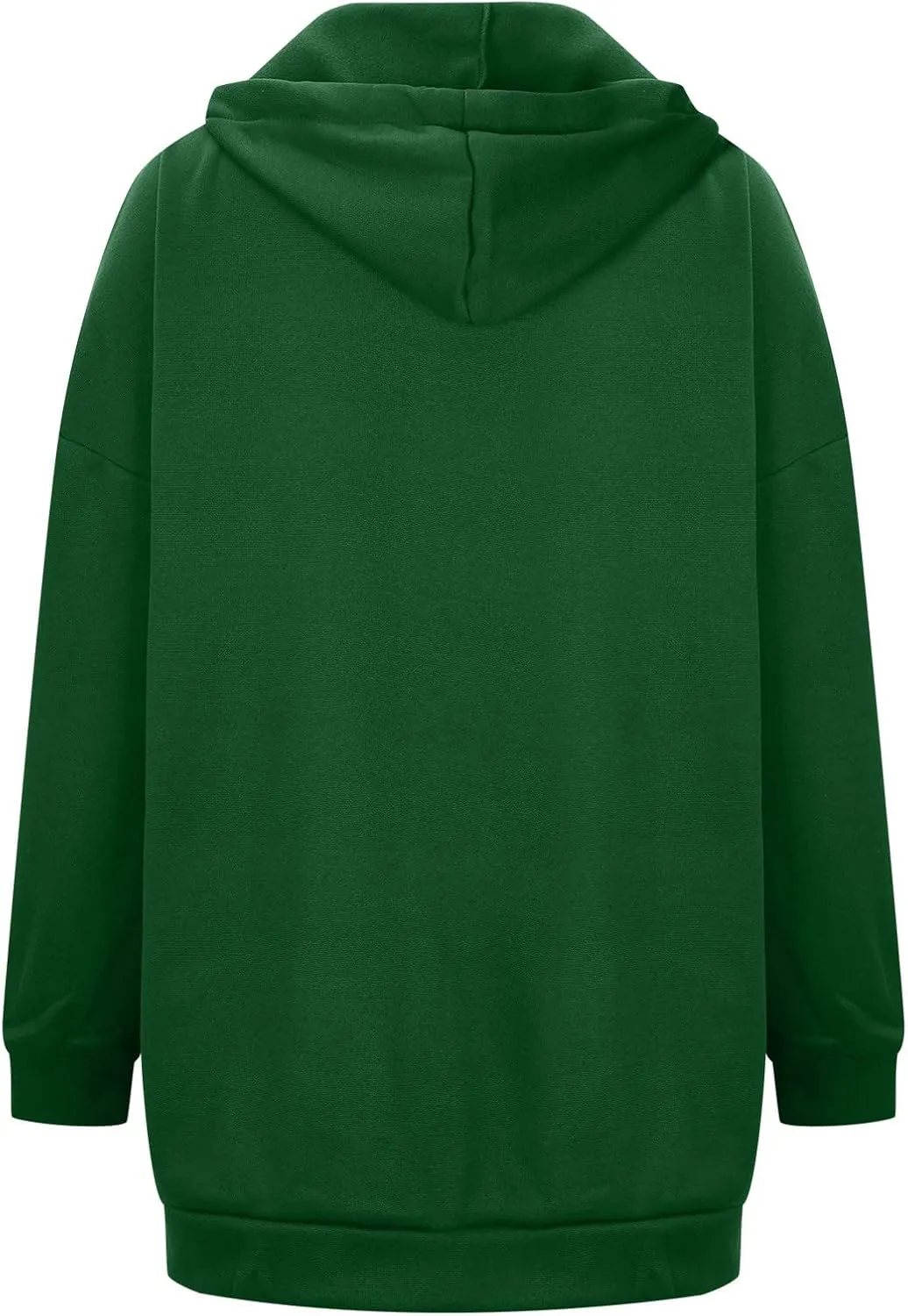 fartey Zip Up Hoodie Women Oversized Loose Baggy Long Sweatshirts Casual Drawstring Long Sleeve Y2K Jackets With Pockets