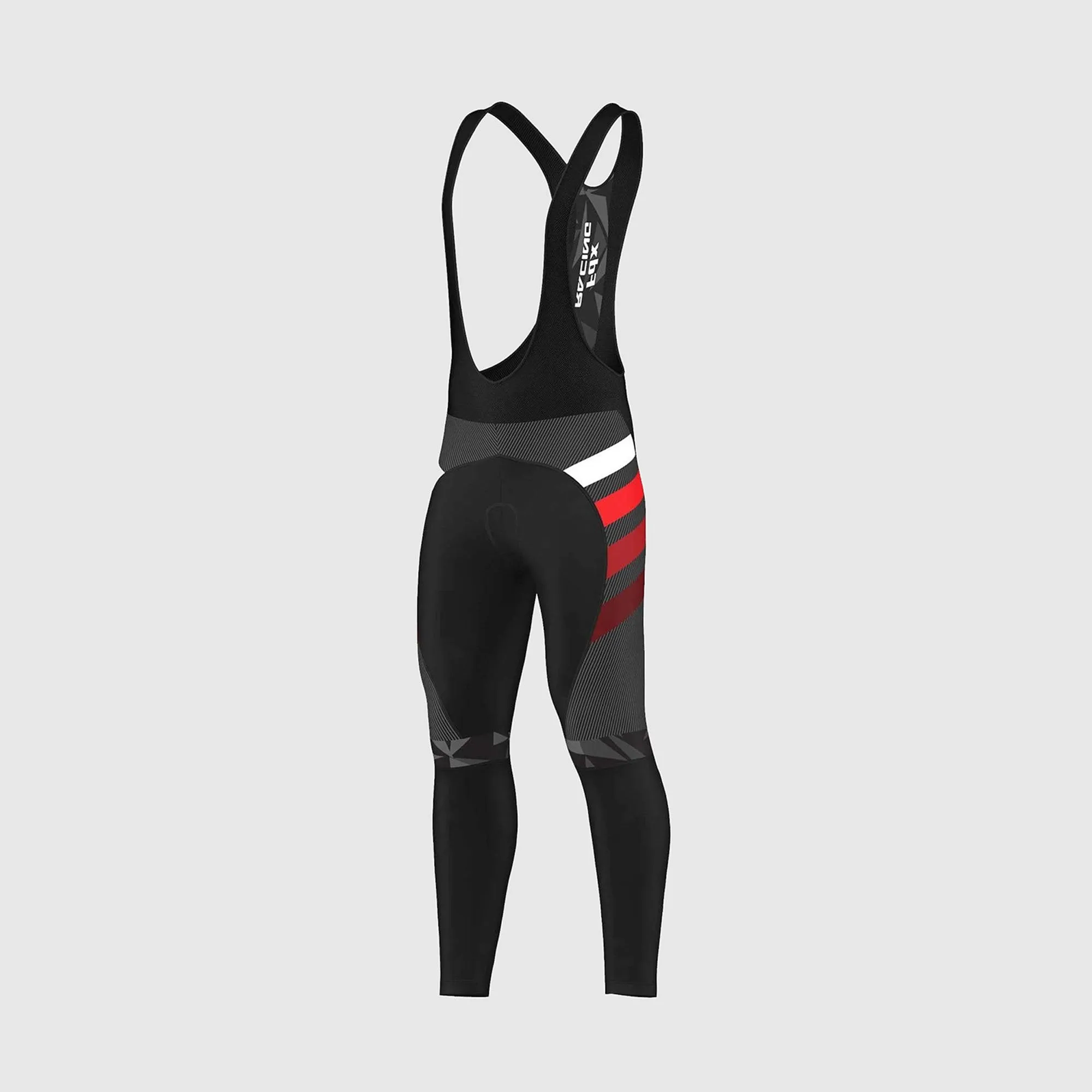 Fdx Men's Set Equin Thermal Roubaix Long Sleeve Cycling Jersey & Bib Tights - Red