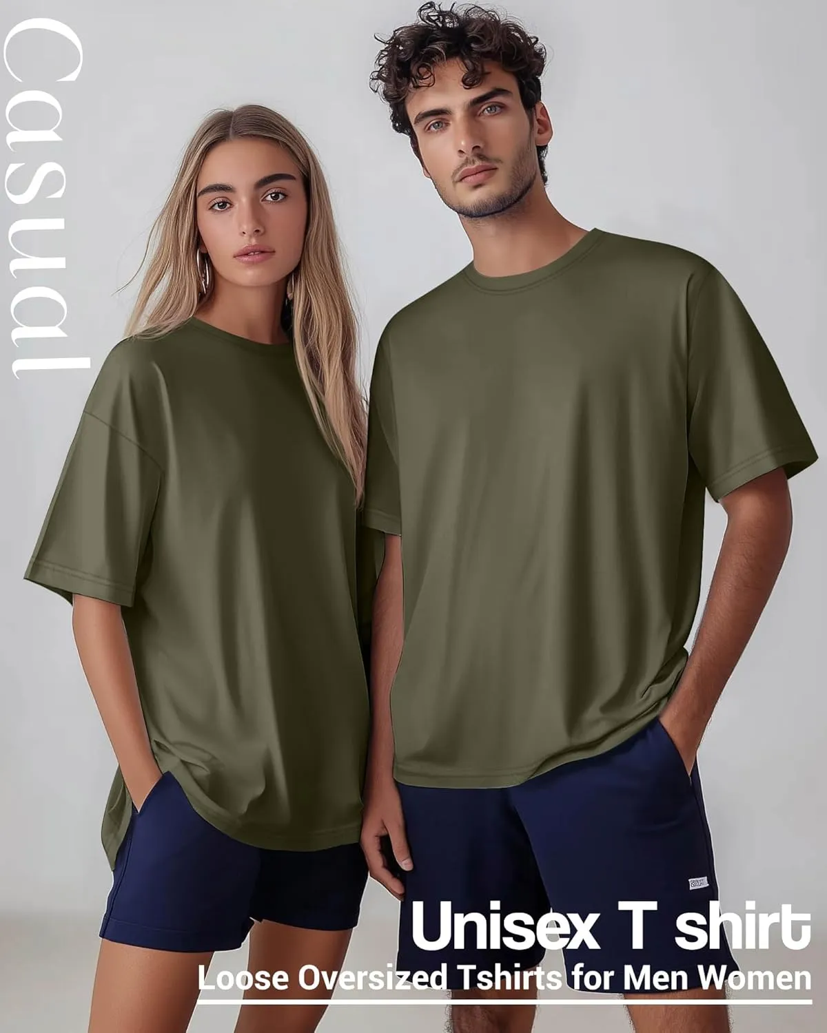 Ficerd Men's Big and Tall Shirt Short Sleeve Summer Cotton Tee Crew Neck Oversize Top Casual Loose Fit Knitted T Shirt M-7XL