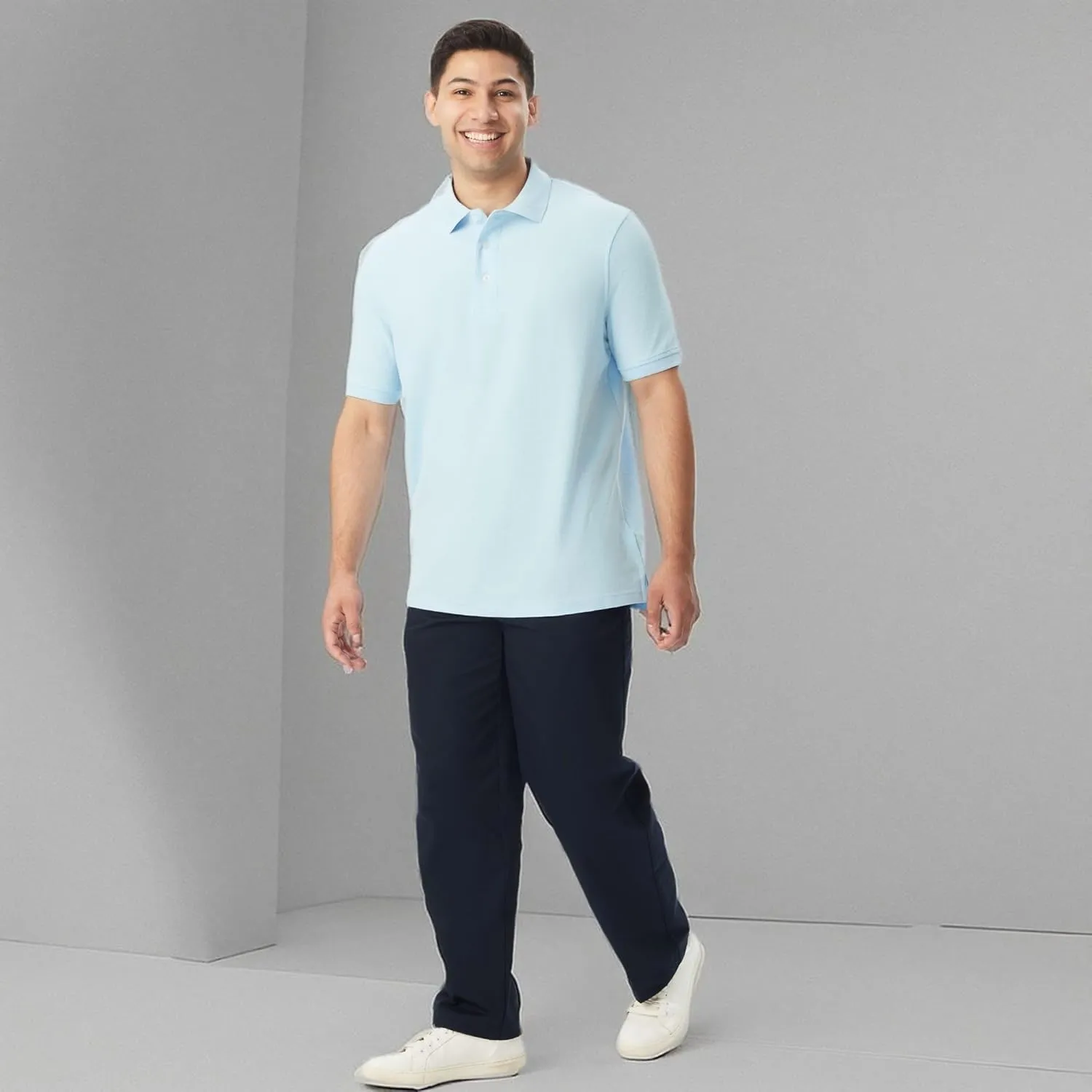 French Toast Men's Short Sleeve Pique Polo T-Shirt