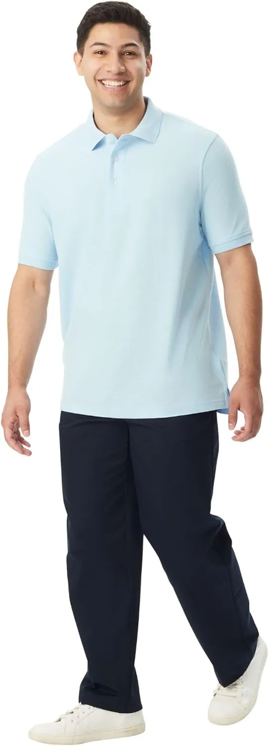 French Toast Men's Short Sleeve Pique Polo T-Shirt