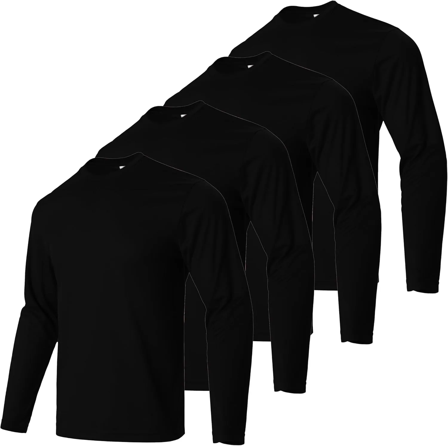 Gary Com Men Long Sleeve T-Shirts Pack Quick Dry Athletic Running Activewear Workout Tee UPF 50  Sun Protection Shirt for Men