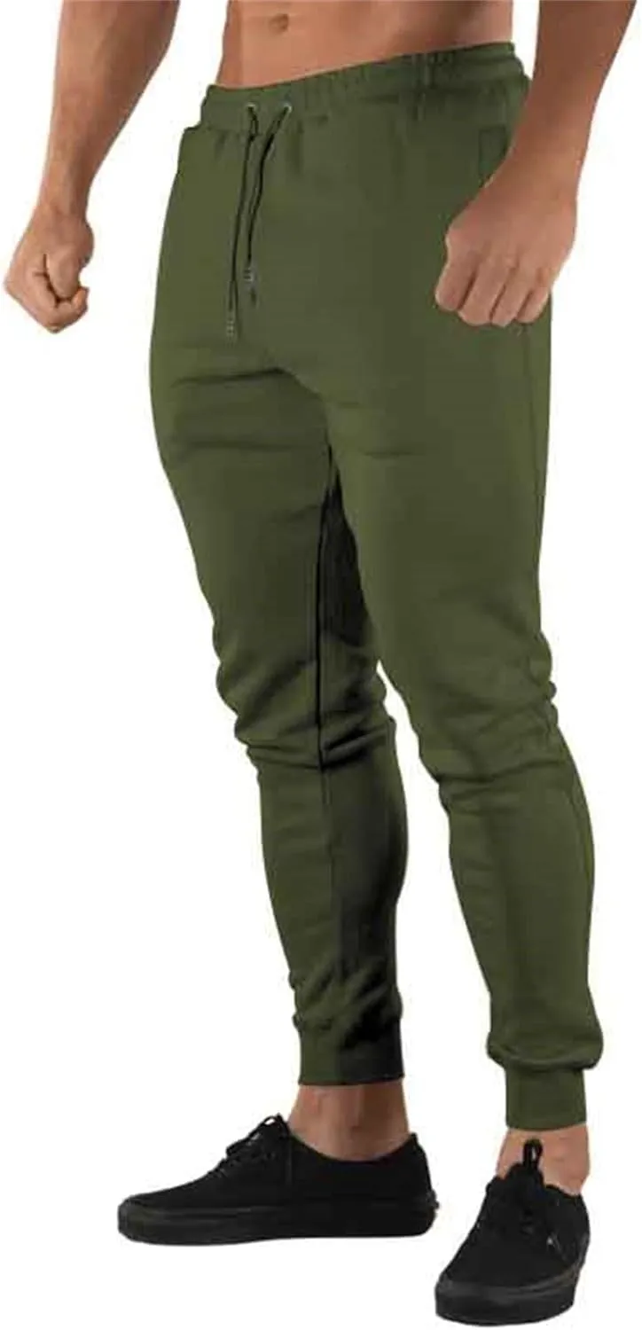 GIERIDUC Mens Heavyweight Fleece Sweatpants Tactical Pants for Men Black Corduroy Pants Mens Skinny Sweatpants