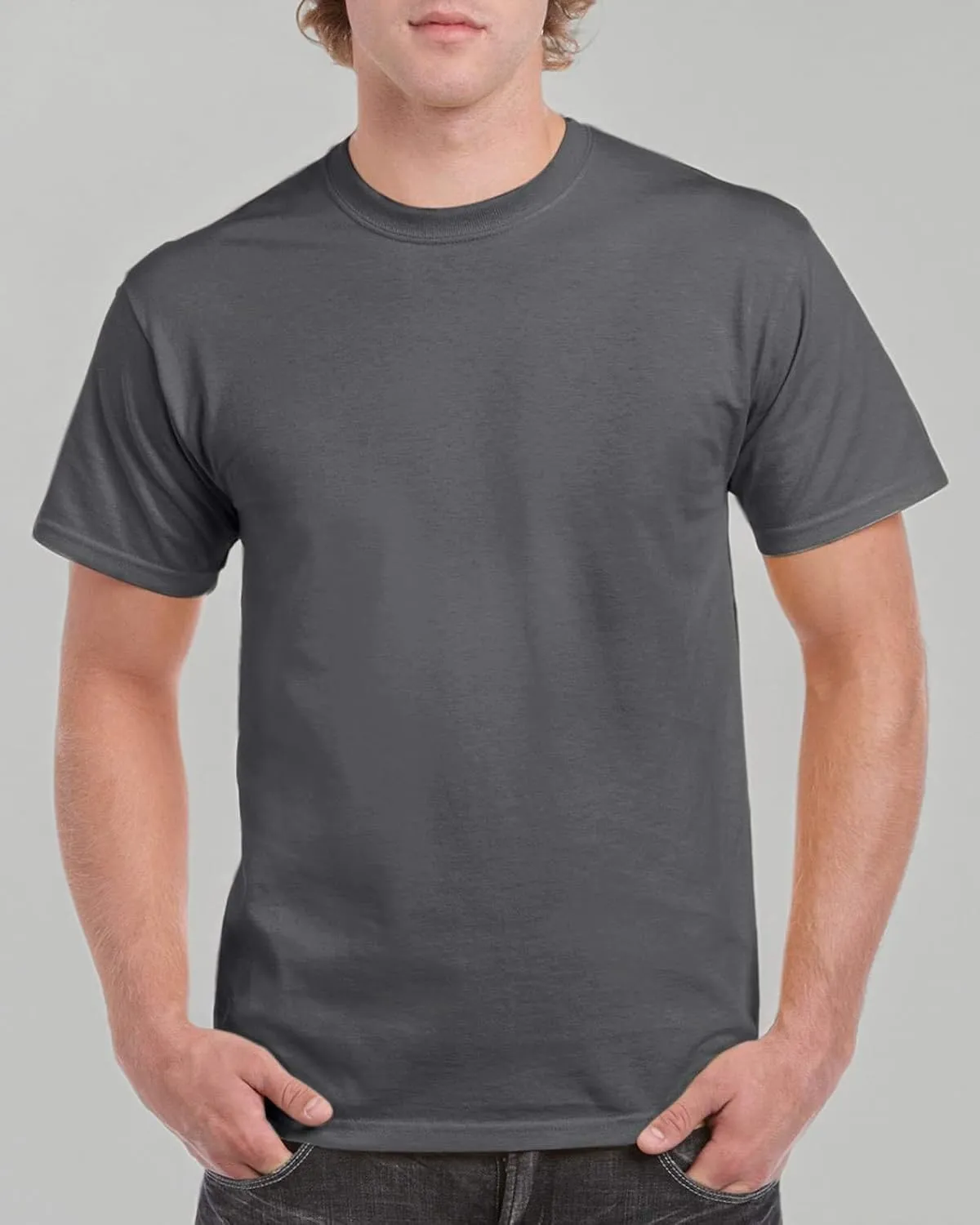 Gildan Men's Heavy Taped Neck Comfort Jersey T-Shirt