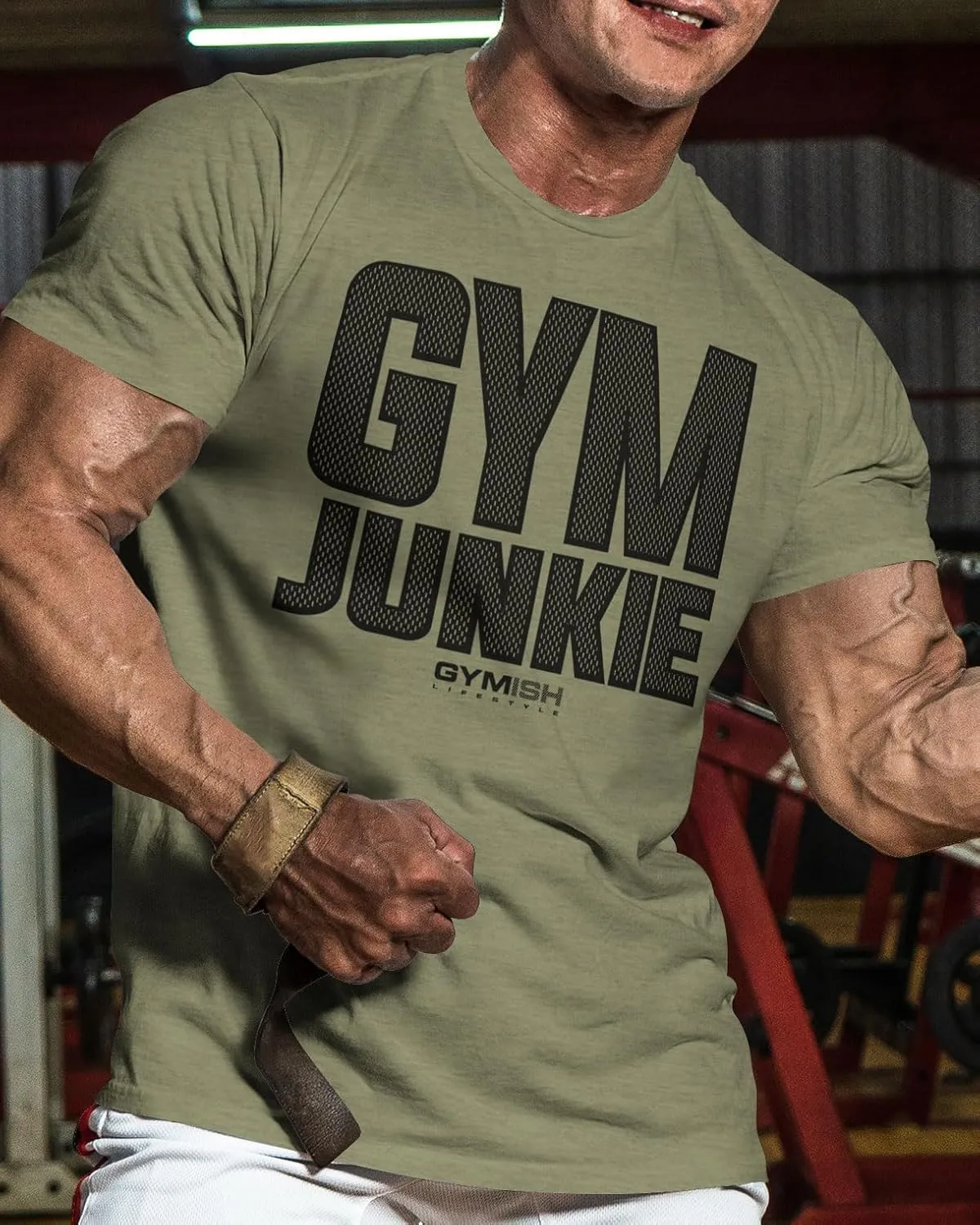 Gym Junkie Funny Saying T-Shirt for Men Fitness Inspiring Workout Shirts for Him