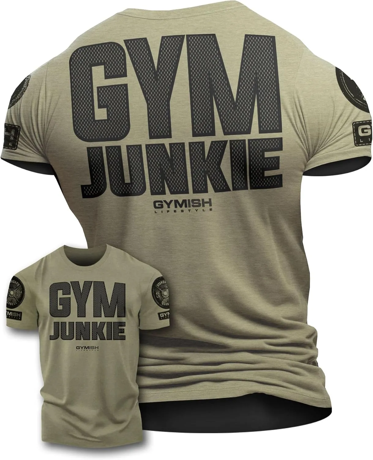 Gym Junkie Funny Saying T-Shirt for Men Fitness Inspiring Workout Shirts for Him