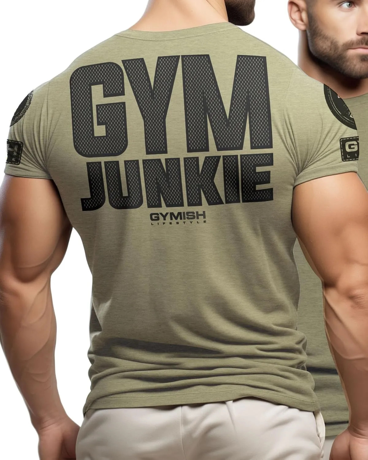 Gym Junkie Funny Saying T-Shirt for Men Fitness Inspiring Workout Shirts for Him