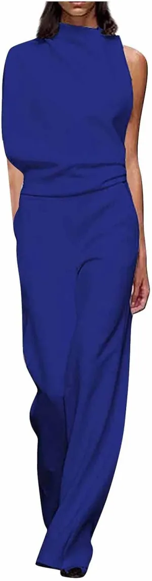 Gym Pants for Women,Women's Banquet Dress Jumpsuit Sexy Hanging Neck Women's Trousers Spring&Summer Clothing