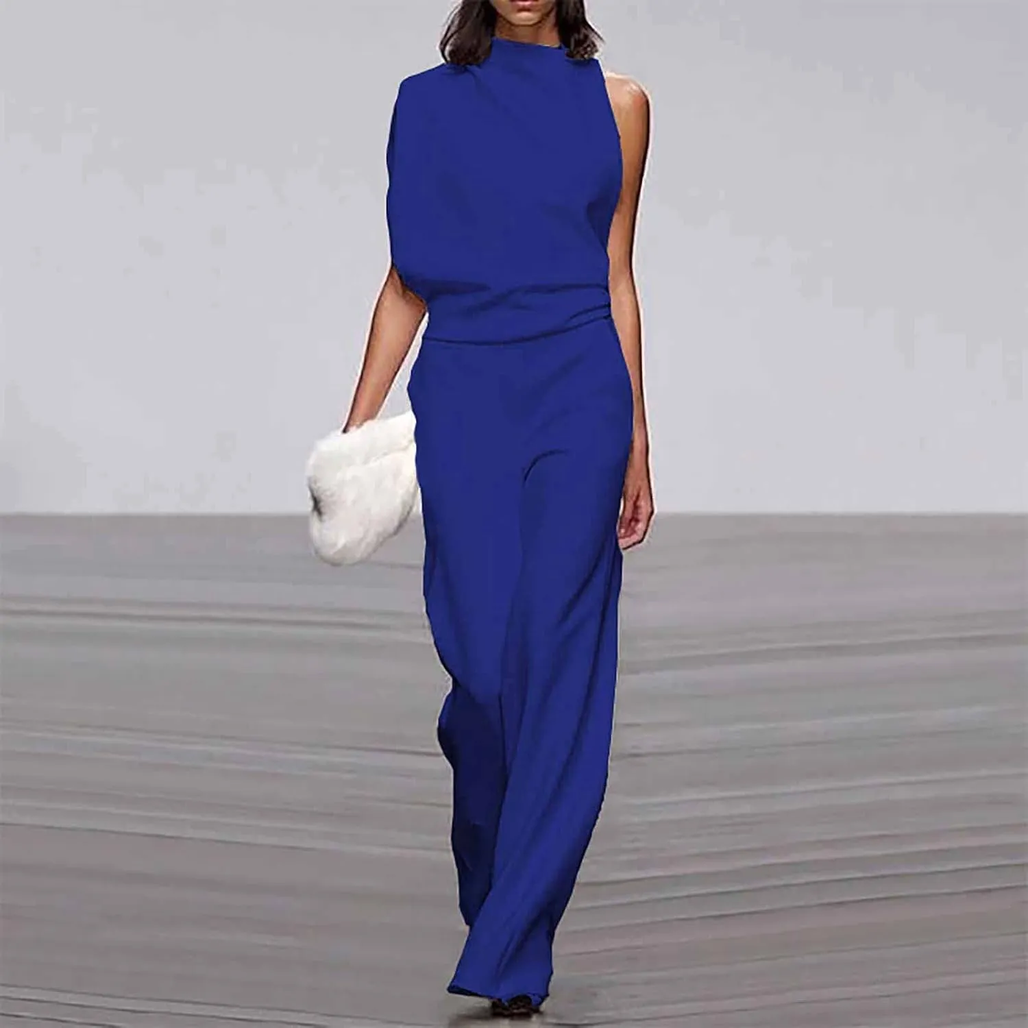 Gym Pants for Women,Women's Banquet Dress Jumpsuit Sexy Hanging Neck Women's Trousers Spring&Summer Clothing