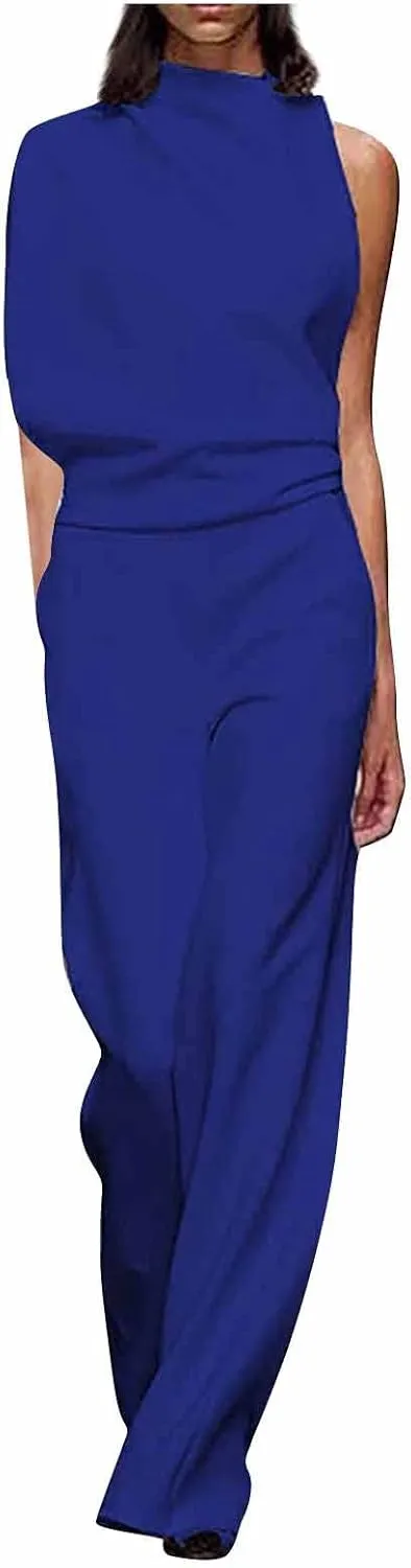 Gym Pants for Women,Women's Banquet Dress Jumpsuit Sexy Hanging Neck Women's Trousers Spring&Summer Clothing
