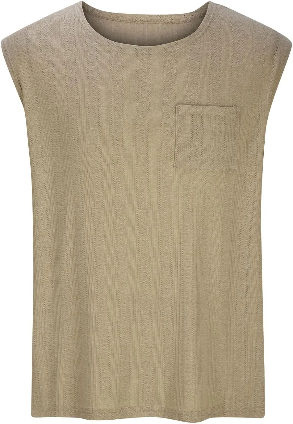 Gym Tan Tops for Men Knit Cotton Sleeveless T Shirt Summer Muscle Athletic Quick Dry Tank Top Casual Loose Shirt