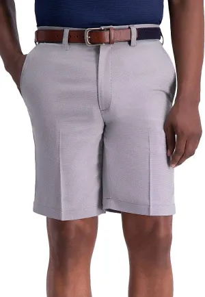 Haggar Men's Cool 18 Pro Straight Fit Flat Front 4-Way Stretch Expandable Waist Short-Big & Tall Sizes