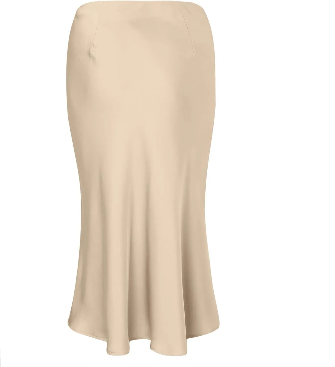 High Waist Ruffled Fishtail Bodycon Maxi Long Skirt for Women Low Rise Sexy Ruched Casual Elastic Waistband