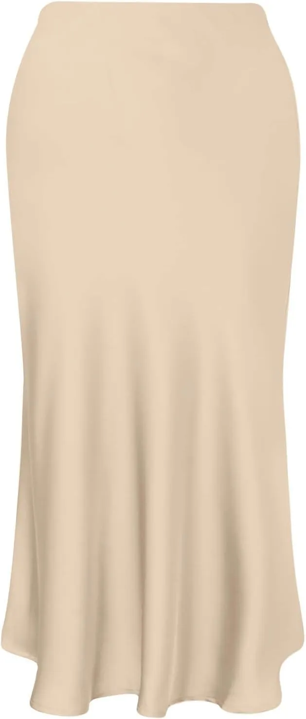 High Waist Ruffled Fishtail Bodycon Maxi Long Skirt for Women Low Rise Sexy Ruched Casual Elastic Waistband