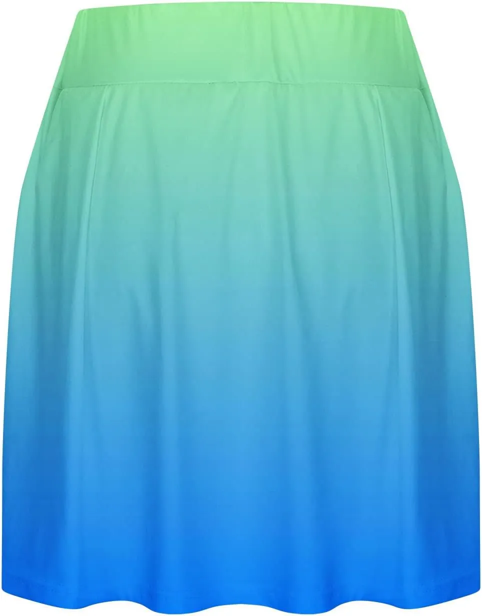 hlysgo Tennis Skorts for Women Golf Mini Skirts Athletic High Waisted Activewear Shorts 2024 Summer Workout Running Shorts