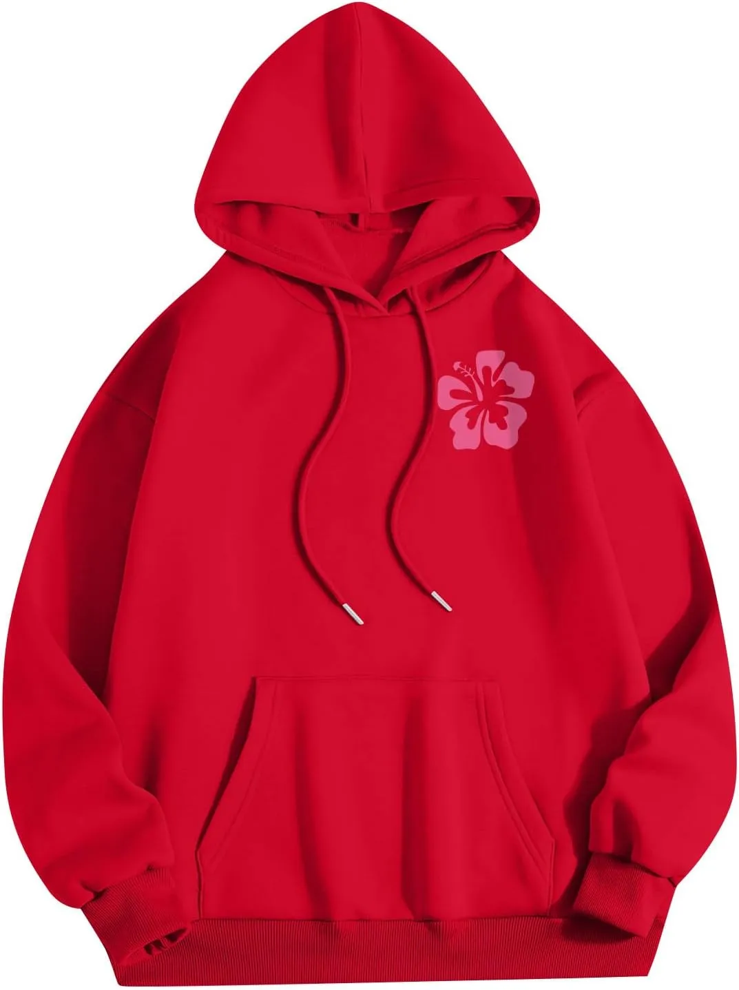 Hoodies For Teen Girls Long Sleeve Letter Print Casual Graphic Drawstring Pullover Cute Oversize Hoodie