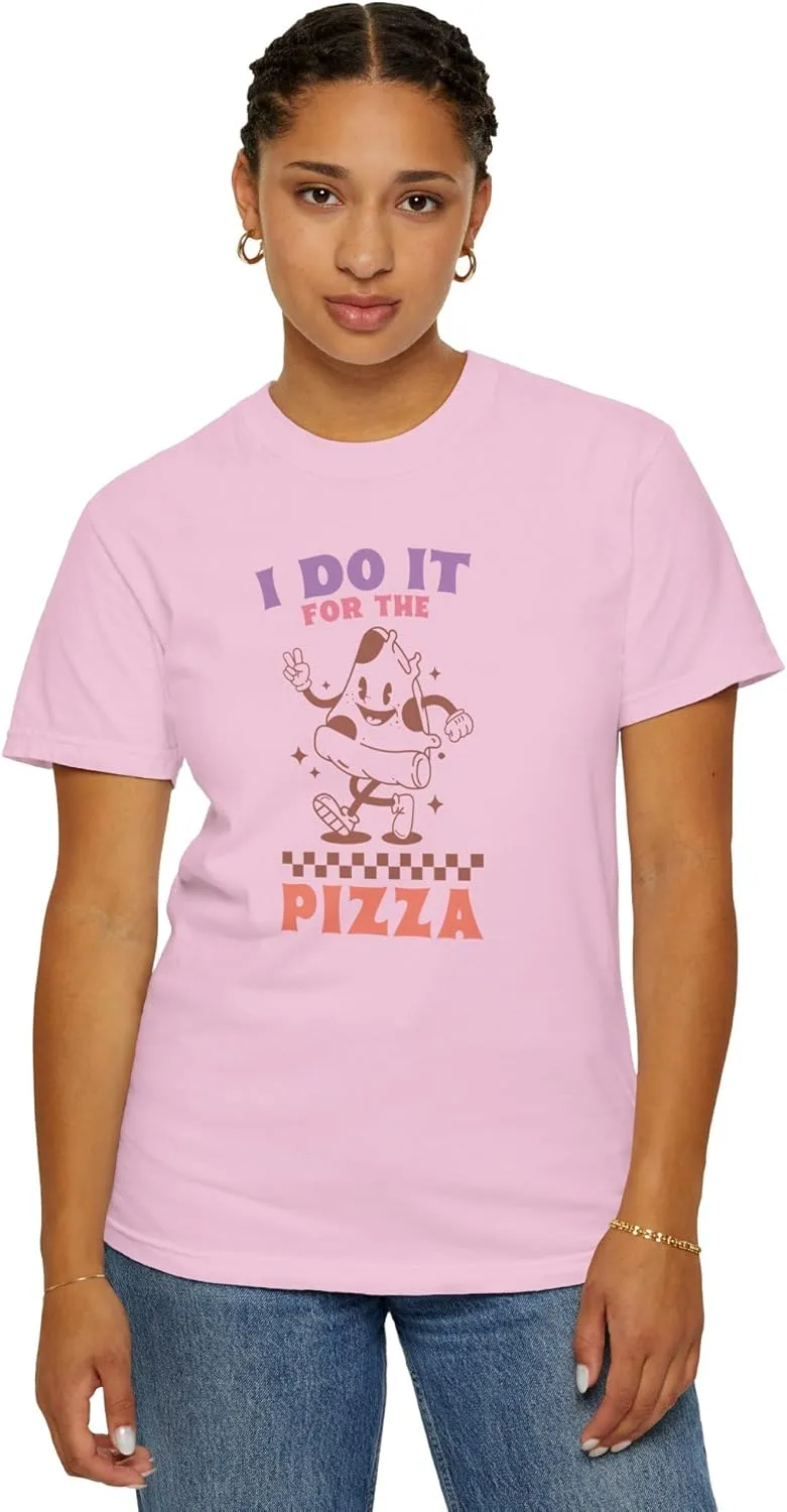 I Do It for The Pizz Unisex Comfort Colors T-Shirt, Funny Workout Mascot Retro Y2K Women Teen Gym Tee 2411-359