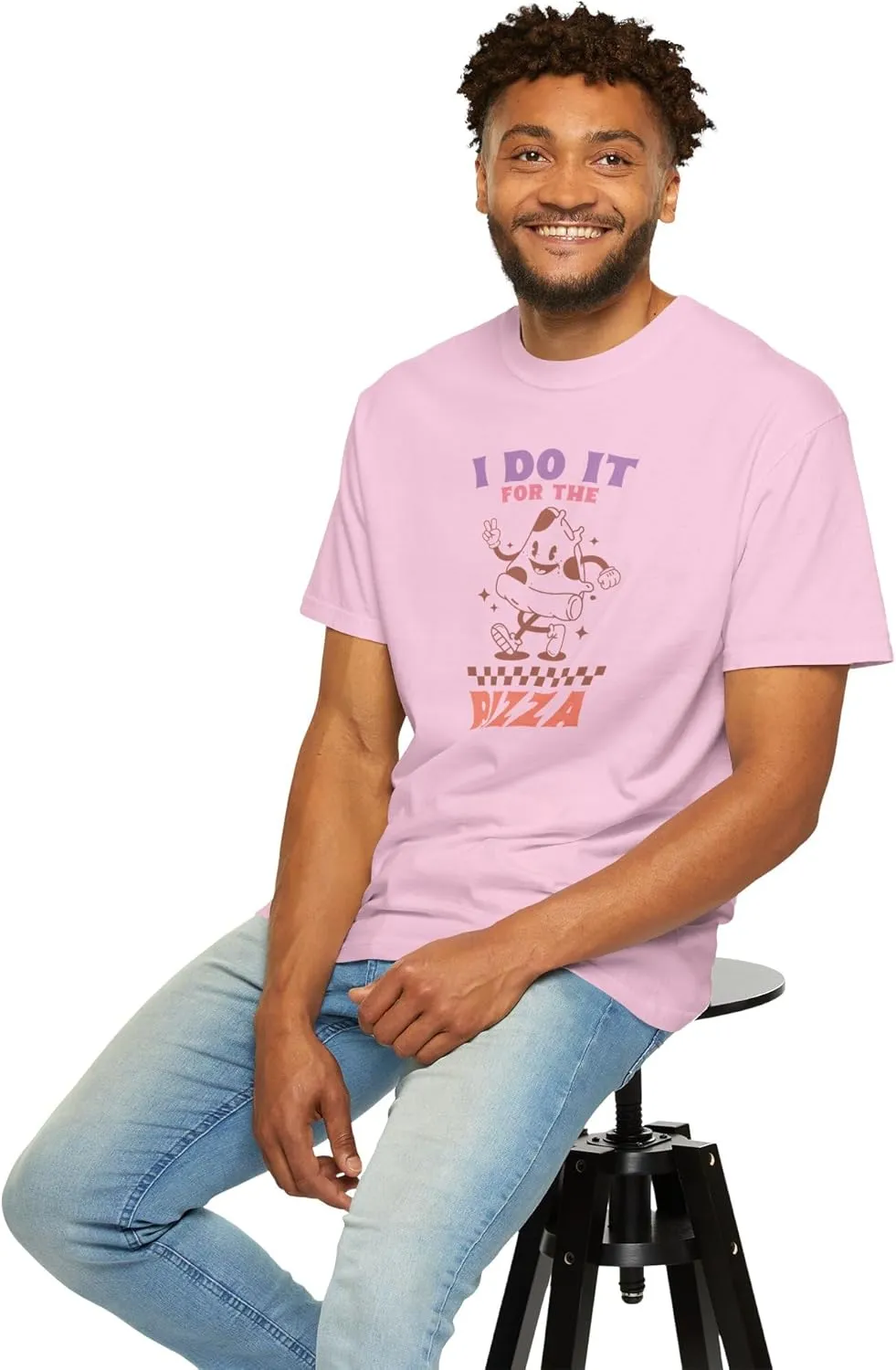 I Do It for The Pizz Unisex Comfort Colors T-Shirt, Funny Workout Mascot Retro Y2K Women Teen Gym Tee 2411-359