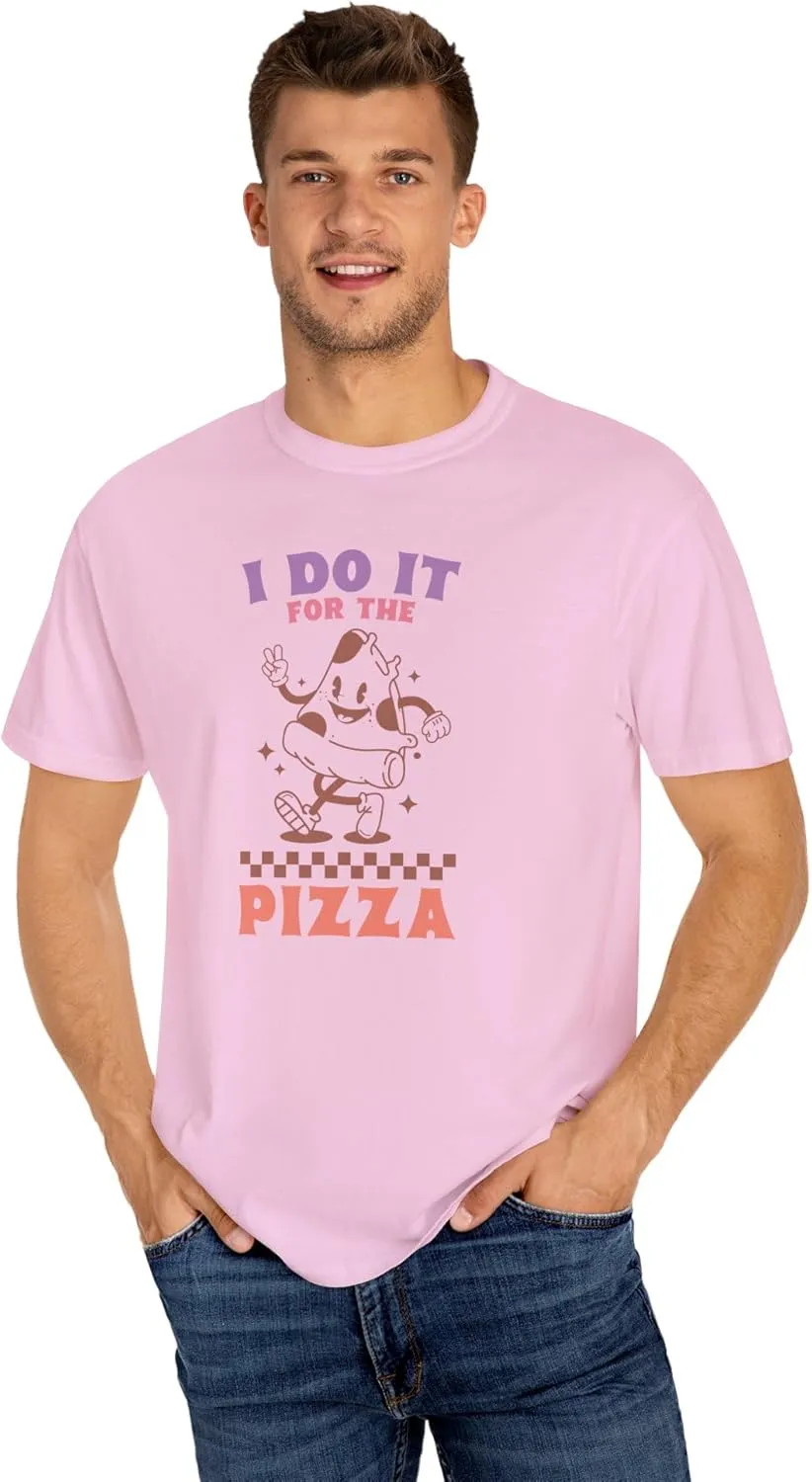 I Do It for The Pizz Unisex Comfort Colors T-Shirt, Funny Workout Mascot Retro Y2K Women Teen Gym Tee 2411-359