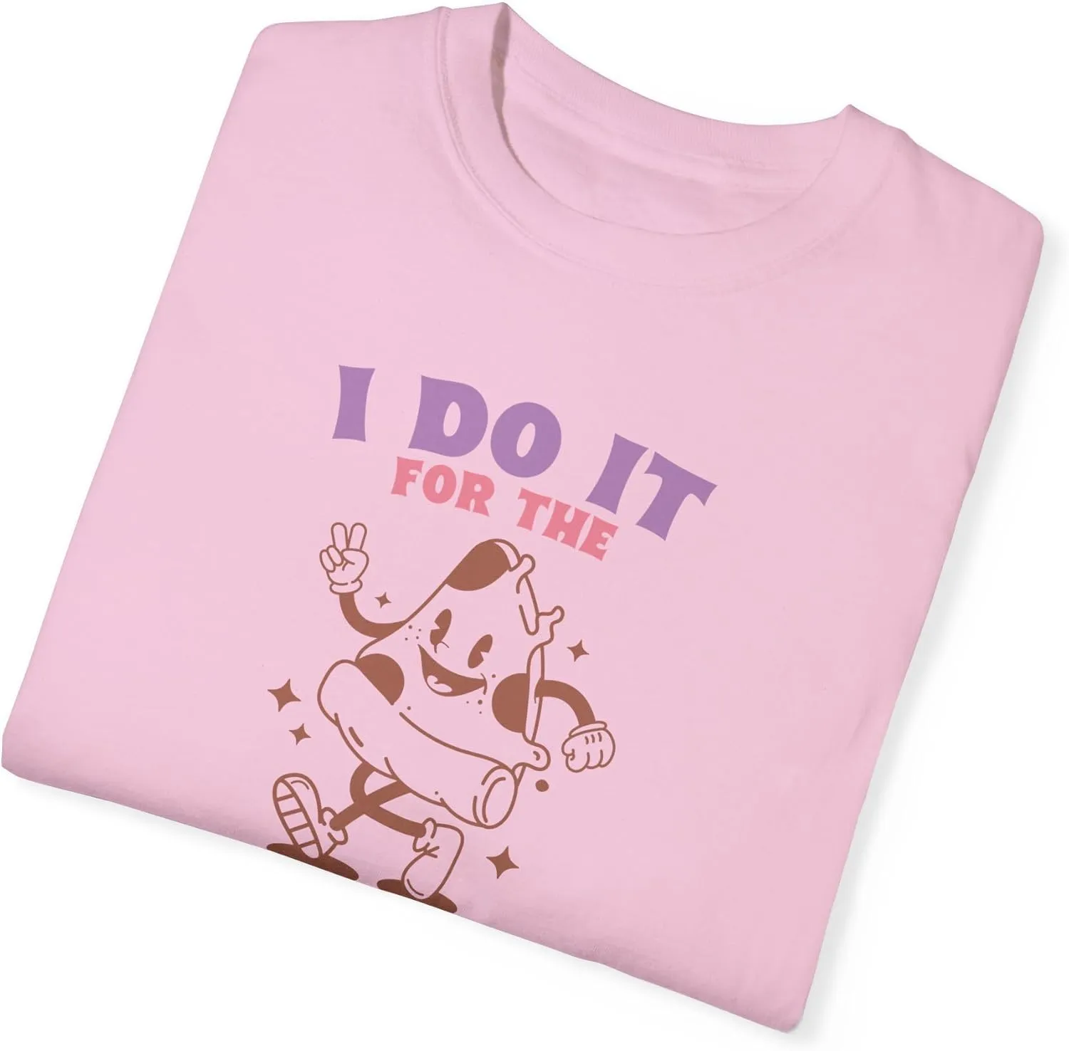 I Do It for The Pizz Unisex Comfort Colors T-Shirt, Funny Workout Mascot Retro Y2K Women Teen Gym Tee 2411-359